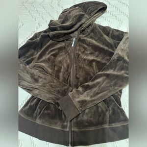 Fashion Nova Chocolate Brown Velour Jacket